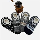 Chaussons-chaussettes torsadés